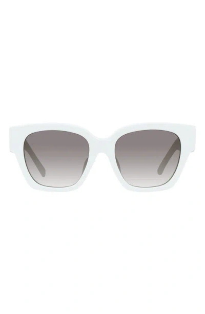 Givenchy 4g 53mm Square Sunglasses In White