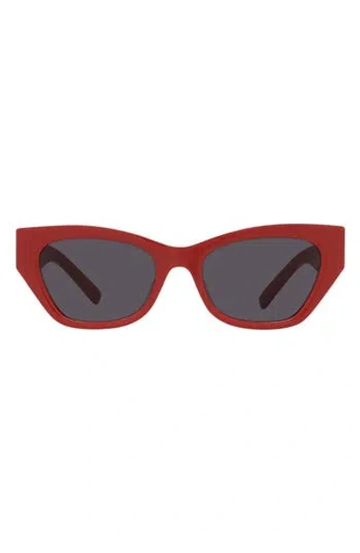 Givenchy 4g 55mm Cat Eye Sunglasses In Red