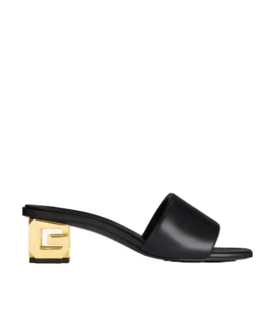 Givenchy G Cube 45 Black Mule Sandals