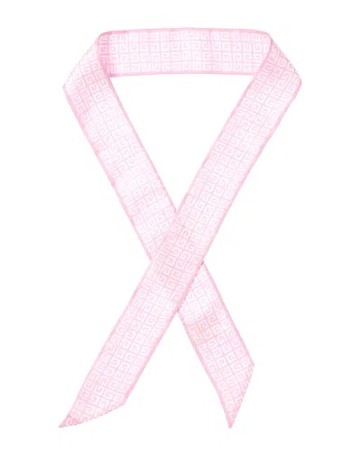 Givenchy 4g All Over Silk Headband In Pink