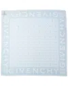 Givenchy 4g All-over Silk Scarf In Blue