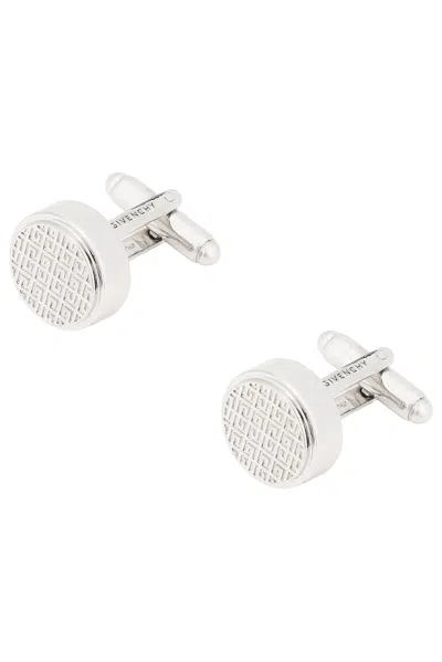 Givenchy 4g Allover Cufflinks In Silvery
