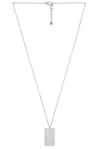 Givenchy 4g Allover Tag Necklace In Silvery