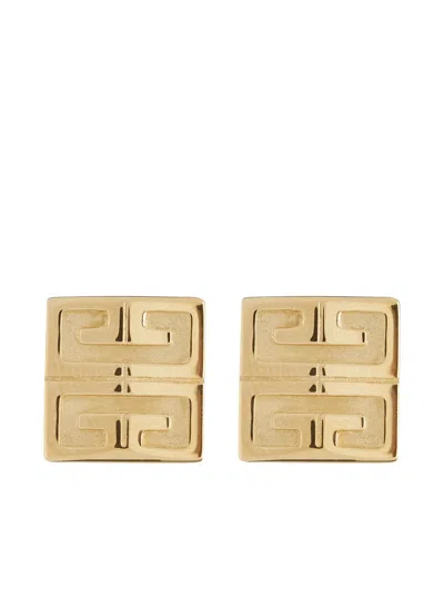 Givenchy 4g Anagram Stud Earrings In Gold