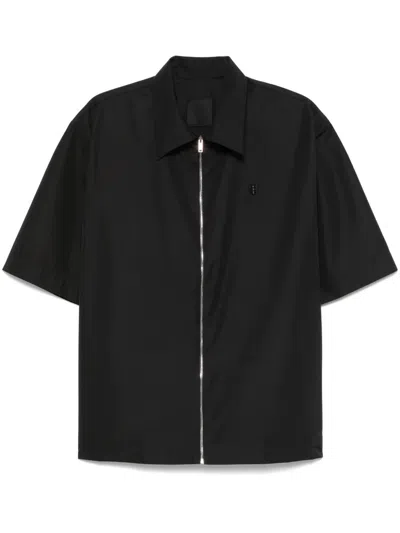 Givenchy 4g-appliqué Shirt In Black