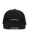 GIVENCHY GIVENCHY 4G BASEBALL HAT IN BLACK SERGE