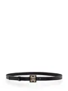 Givenchy 4g Logo Square Buckle Leather Belt In Blue