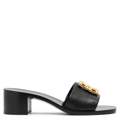 Givenchy 4g Black Mules