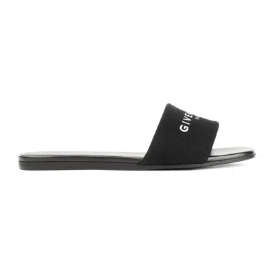 Givenchy 4g Black Polyurethane Sandals