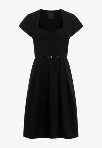 Givenchy 4g Bow Knee-length Dress In Black