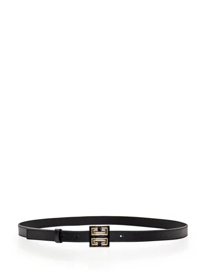 Givenchy 4g Buckle Belt In Black