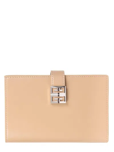 Givenchy 4g Logo Wallet In Neutrals