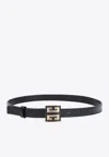 GIVENCHY 4G-BUCKLE LEATHER BELT