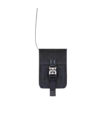Givenchy 4g Buckle Messenger Bag In Black