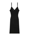 Givenchy Logo Embroidered Mesh And Jersey Minidress In Black