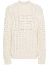 Givenchy 4g Knit Sweater In Neutrals