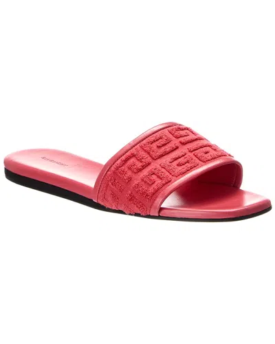 Givenchy 4g Canvas & Leather Sandal In Red