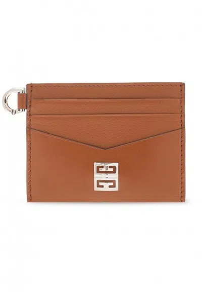 Givenchy 4g Card Holder In Brown