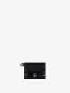 GIVENCHY 4G CARD HOLDER IN CROCODILE EFFECT LEATHER