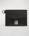 Givenchy 4g Cardholder In Box Leather In Black