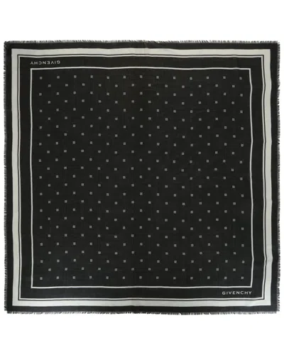 Givenchy 4g Cashmere & Silk-blend Shawl In Red