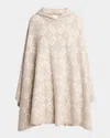 Givenchy Poncho En Jacquard Monogramme 72 In Beige