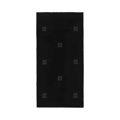 Pre-owned Givenchy 4g Check Jacquard Scarf 'black' | Men's Size Onesize