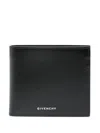 Givenchy 4g Leather Bi-fold Wallet In Black