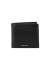 Givenchy 4g Leather Bi-fold Wallet In Black
