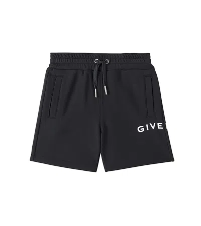 Givenchy Kids' 4g Cotton-blend Shorts In Black