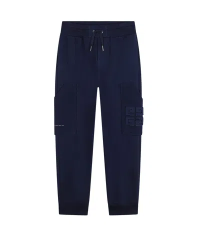 Givenchy 4g Cotton-blend Trousers In Black
