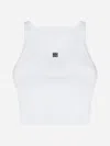 GIVENCHY 4G COTTON CROPPED TANK TOP