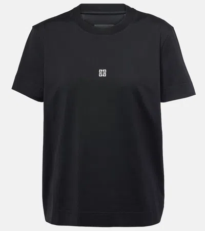 Givenchy 4g Cotton Jersey T-shirt In Black