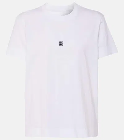 Givenchy 4g Cotton Jersey T-shirt In White