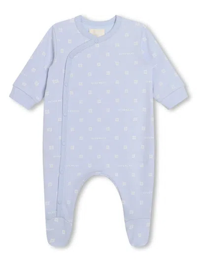Givenchy Babies' 4g Cotton Pajamas In Blue
