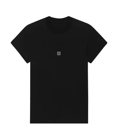 GIVENCHY GIVENCHY 4G EMBROIDERED CREWNECK T-SHIRT