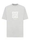 Givenchy 4g T-shirt In Cotton In Grey