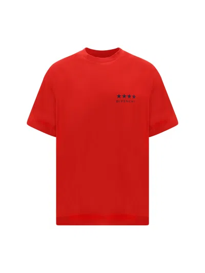 Givenchy 4g T-shirt In Cotton In Red
