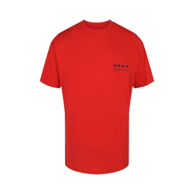 Pre-owned Givenchy 4g Cotton T-shirt 'red' | Men's Size 109