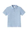 Givenchy 4g Cotton Terry Jacquard Polo Shirt