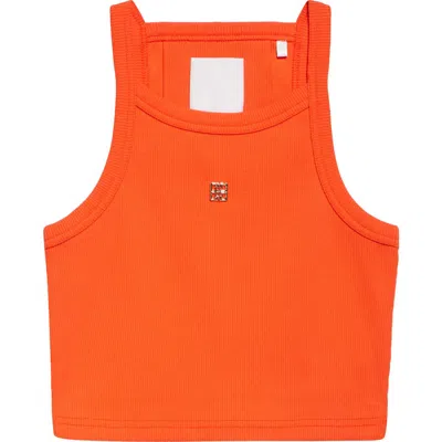 GIVENCHY GIVENCHY 4G CROP STRETCH COTTON RIB TANK