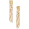 Givenchy 4g Crystal Chain Drop Earrings In Golden Yellow