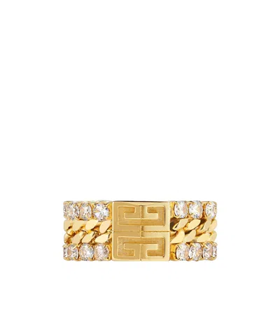 Givenchy 4g Crystal Ring In Yellow