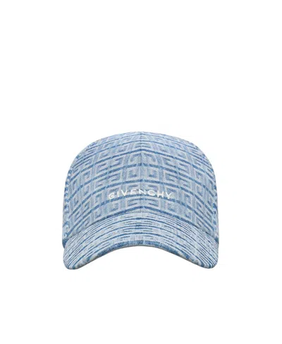 Givenchy 4g Curved Hat In White Logo On The Front
