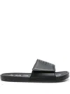 Givenchy 4g-debossed Slides In Black