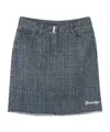 Givenchy 4g Denim Skirt In Black