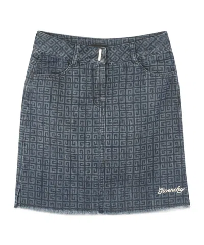 GIVENCHY 4G DENIM SKIRT