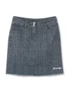 Givenchy 4g Denim Skirt In Blue