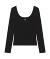 Givenchy Slim Fit Top In Cotton With 4g Liquid Detail In Black