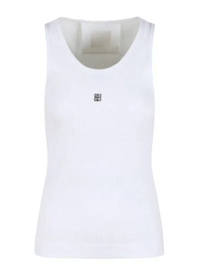 Givenchy 4g Detail Tank Top In White